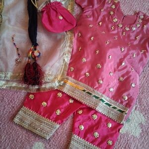 Pink and Gold Kids Costume Set